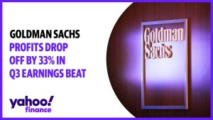 Goldman Sachs profits drop off by 33% in Q3 earnings beat