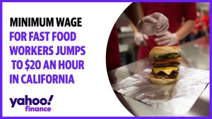 Minimum wage set to rise to $20 per hour for fast food workers in California