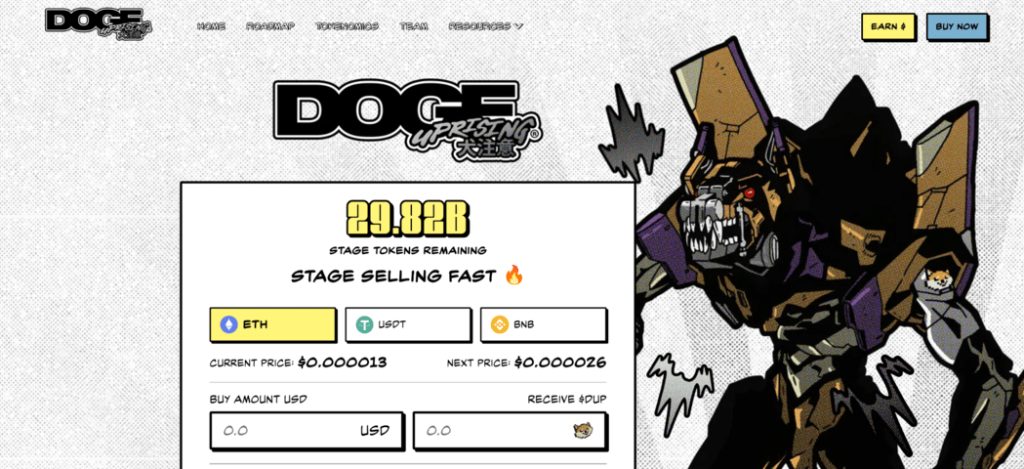 Doge Uprising Presale Launches With Staking & NFTs