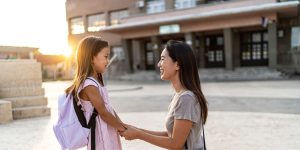 Families with kids are starting to curb their spending. The reason? Childcare.