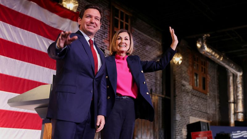 Gov. Reynolds endorses DeSantis, shaking up Iowa two months before caucuses