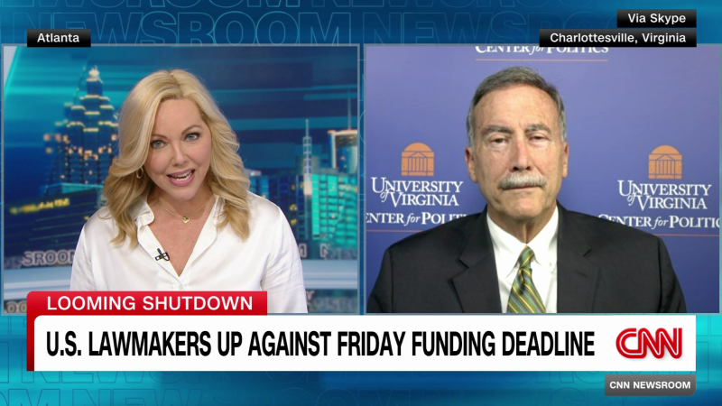 U.S. faces Friday deadline to fund government